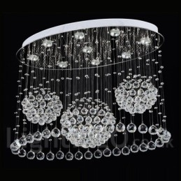 9 lumini modernă cristal suspendat plafon candelabru interior iluminat lămpi de iluminat
