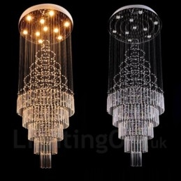 10 lumini moderne cristal de tavan pandantiv candelabru de interior iluminat lămpi de iluminat