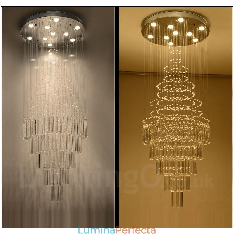 10 lumini moderne cristal de tavan pandantiv candelabru de interior iluminat lămpi de iluminat
