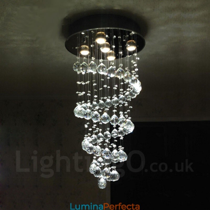 5 lumini modernă cristal suspendat plafon candelabru de interior iluminat lămpi de iluminat