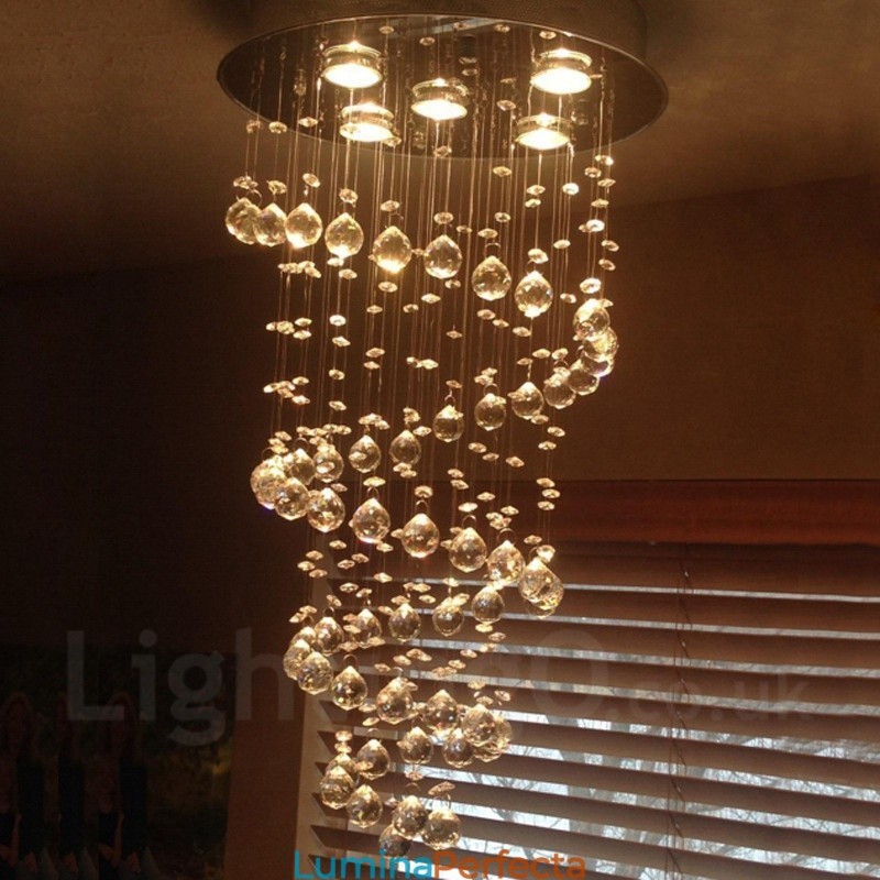 5 lumini modernă cristal suspendat plafon candelabru de interior iluminat lămpi de iluminat