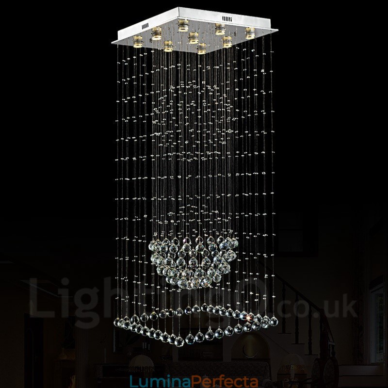 9 lumini moderne cristal de tavan pandantiv candelabru de interior iluminat lămpi Corpuri