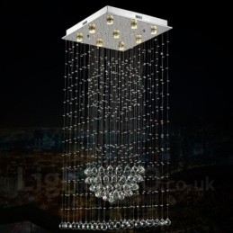 9 lumini moderne cristal de tavan pandantiv candelabru de interior iluminat lămpi Corpuri