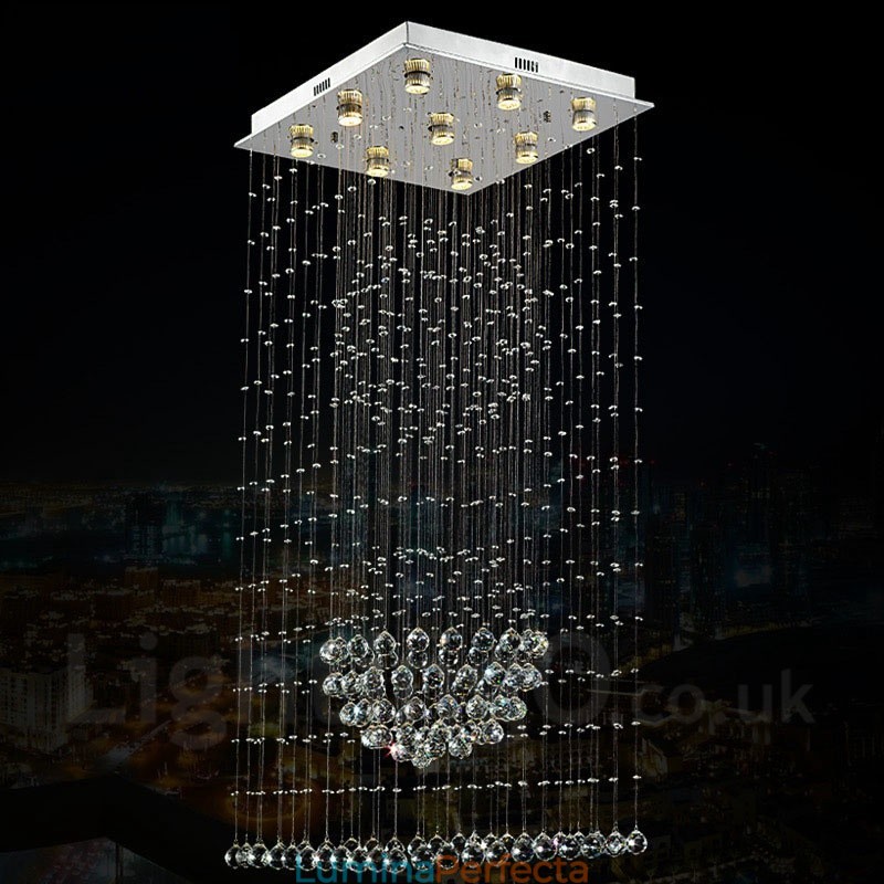 9 lumini moderne cristal de tavan pandantiv candelabru de interior iluminat lămpi Corpuri