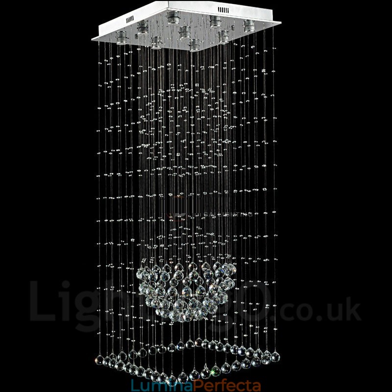 9 lumini moderne cristal de tavan pandantiv candelabru de interior iluminat lămpi Corpuri