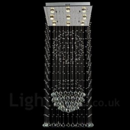 9 lumini moderne cristal de tavan pandantiv candelabru de interior iluminat lămpi Corpuri