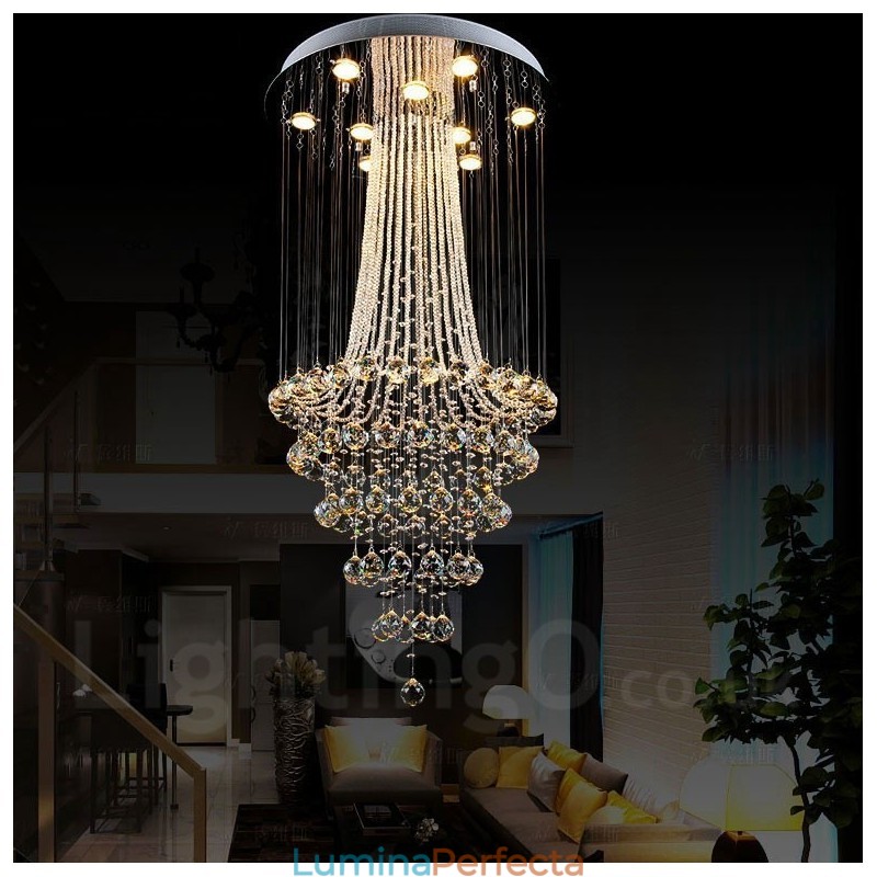9 lumini moderne cristal de tavan pandantiv candelabru de interior iluminat lămpi Corpuri