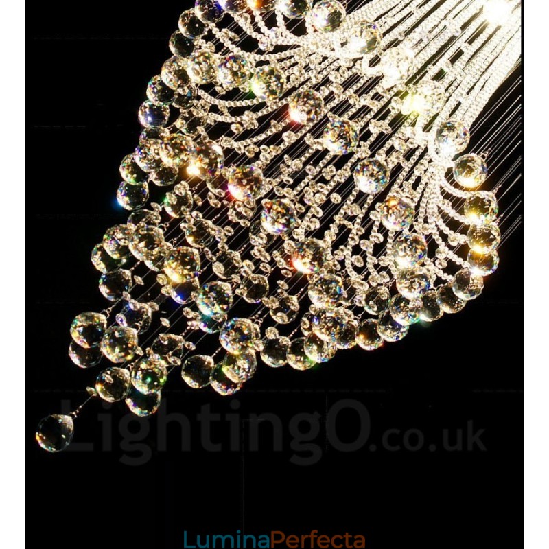 9 lumini moderne cristal de tavan pandantiv candelabru de interior iluminat lămpi Corpuri