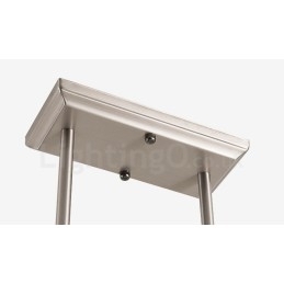 Candelabru de interior cu 3 lumini, cromat modern, iluminat suspendat pentru casă. Corpuri de iluminat cu abajururi de sticlă