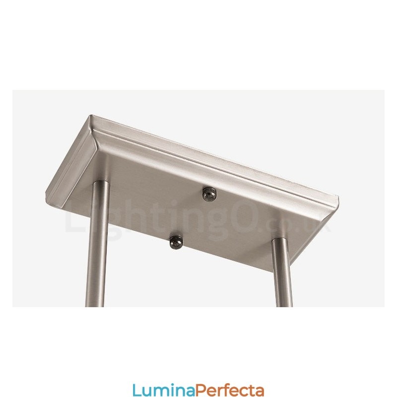 Candelabru de interior cu 3 lumini, cromat modern, iluminat suspendat pentru casă. Corpuri de iluminat cu abajururi de sticlă