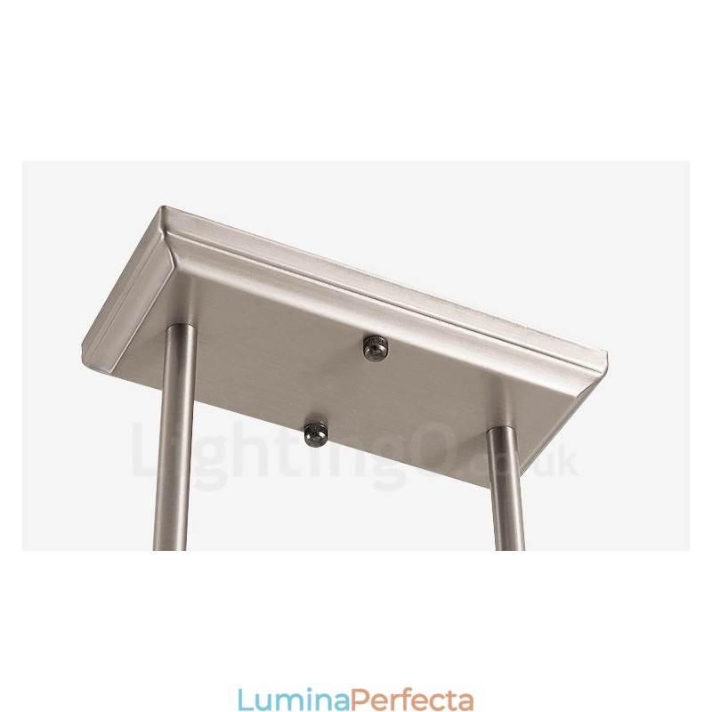 6 lumini moderne crom pandantiv candelabru de interior casa de iluminat suspendat lampi Corpuri cu abajur de sticlă