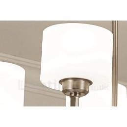 6 lumini moderne crom pandantiv candelabru de interior casa de iluminat suspendat lampi Corpuri cu abajur de sticlă