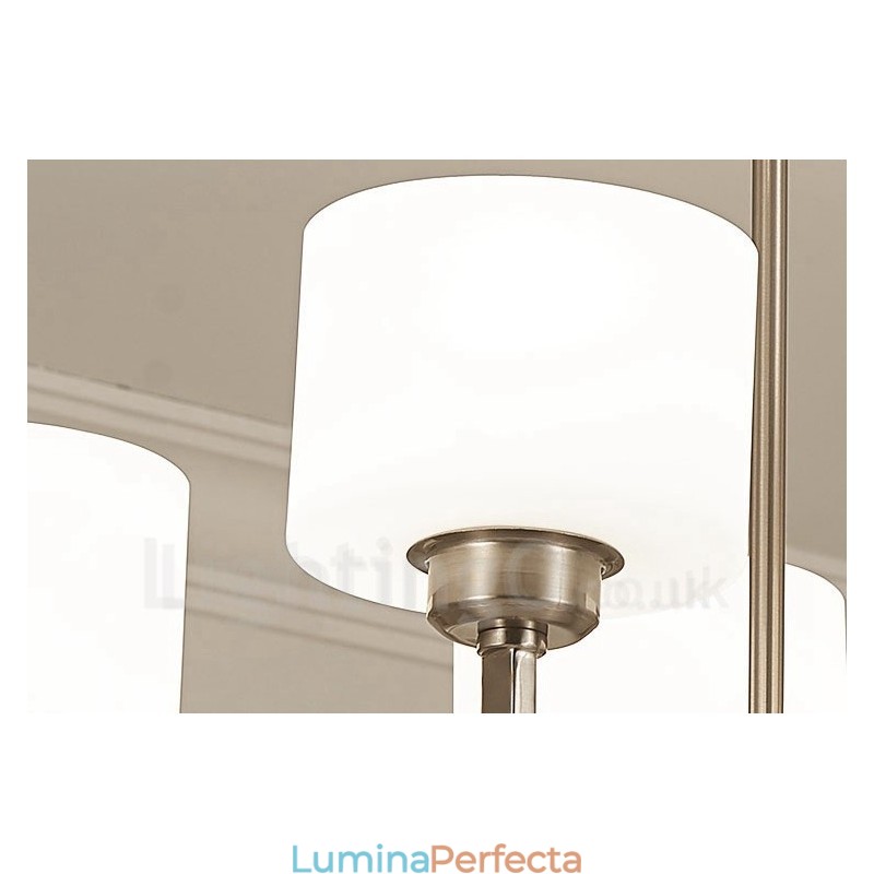 6 lumini moderne crom pandantiv candelabru de interior casa de iluminat suspendat lampi Corpuri cu abajur de sticlă