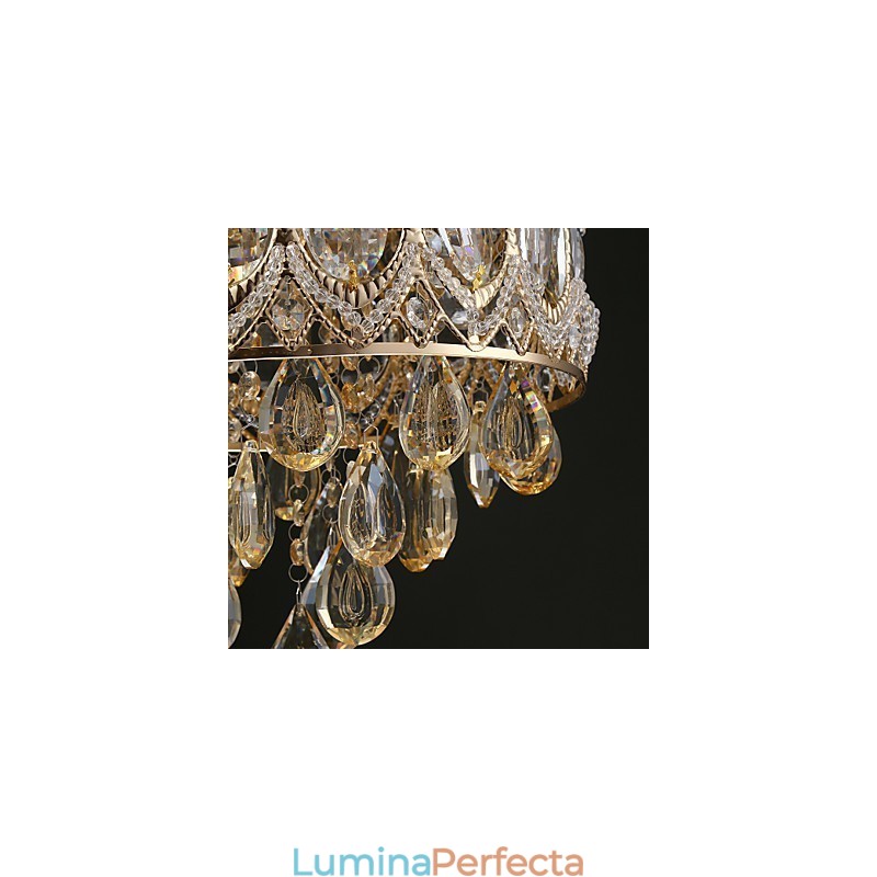 Candelabru din Cristal Champagne Romantic Aur