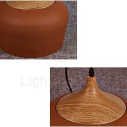 Lampă suspendată modernă contemporană cu 1 lumină, cu abajur alb roșu albastru