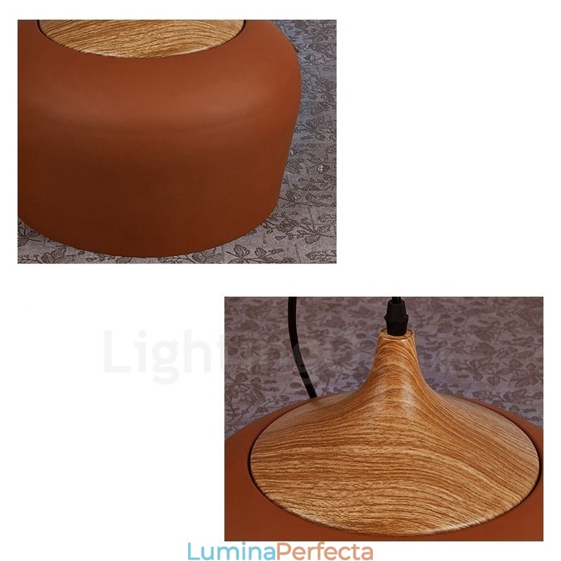 Lampă suspendată modernă contemporană cu 1 lumină, cu abajur alb roșu albastru