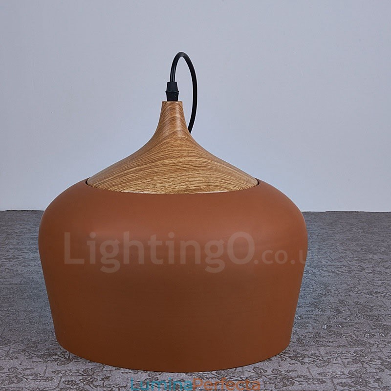 Lampă suspendată modernă contemporană cu 1 lumină, cu abajur alb roșu albastru