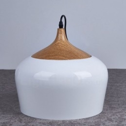 Lampă suspendată modernă contemporană cu 1 lumină, cu abajur alb roșu albastru