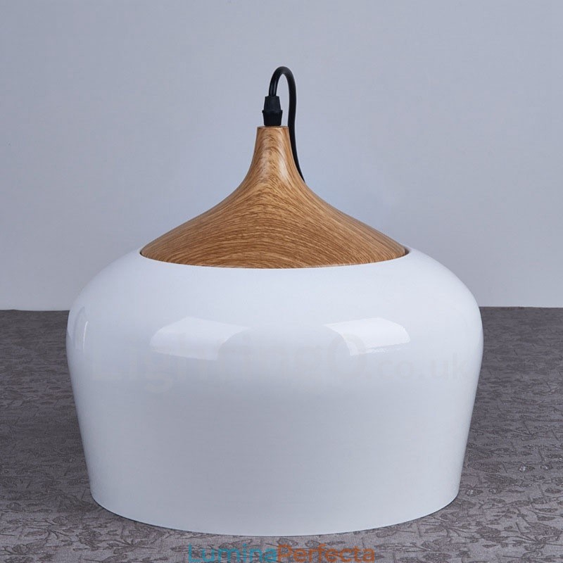 Lampă suspendată modernă contemporană cu 1 lumină, cu abajur alb roșu albastru