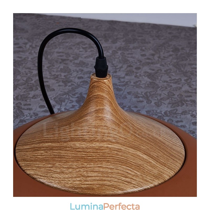 Lampă suspendată modernă contemporană cu 1 lumină, cu abajur alb roșu albastru