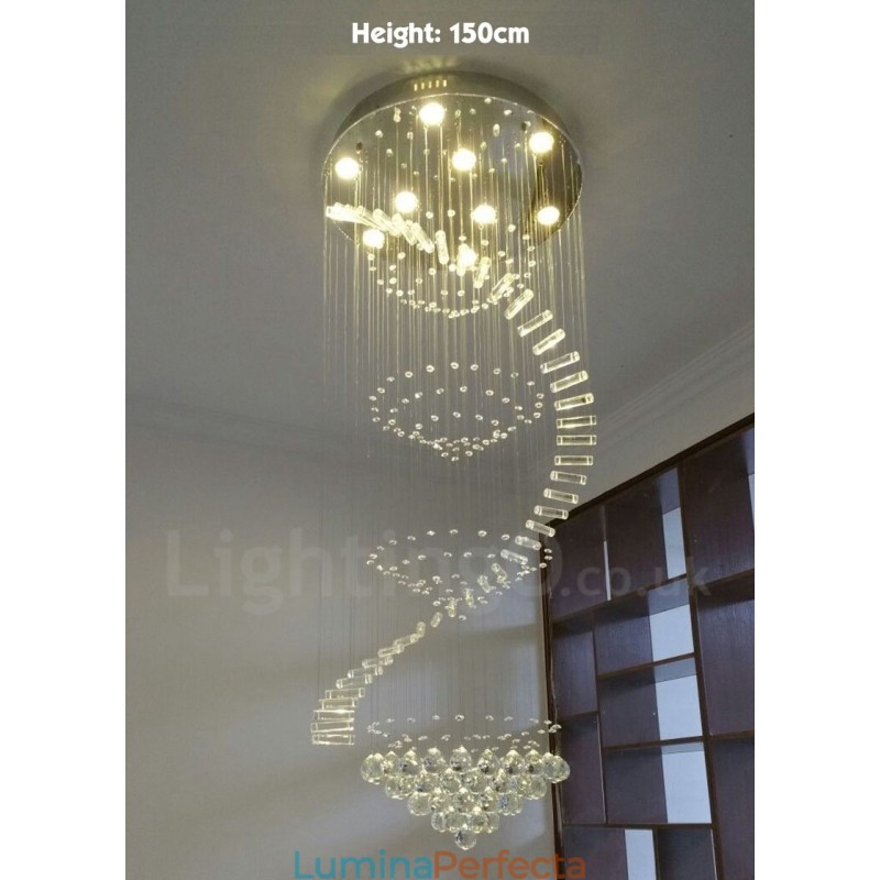 9 Lumini Modern K9 Crystal Plafon pandantiv Candelabru de interior Iluminat Lămpi Corpuri