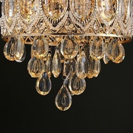 Candelabru din Cristal Champagne Romantic Aur