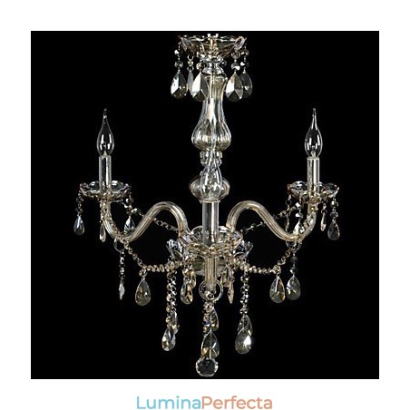 Candelabru Cristal De Lux 3 Lumini Culoare Cognac Candelabru Cristal K9 Candelabru Cristal De Lux 3 Lumini Culoare Cognac Candelabru Cristal K9