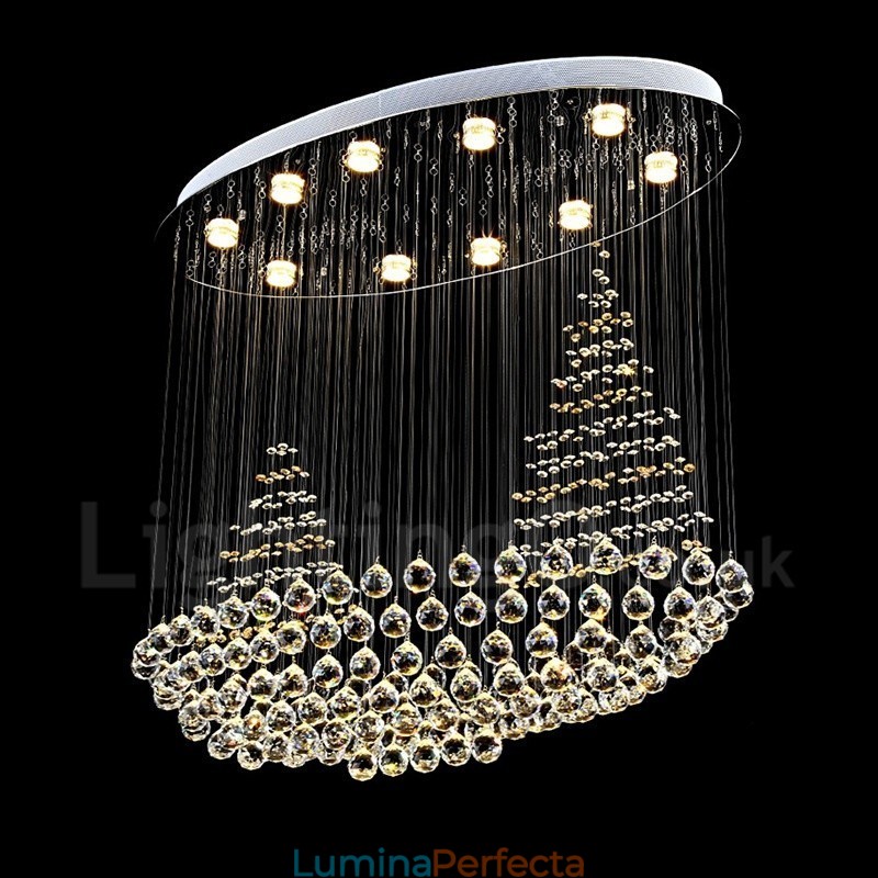 10 Lumini Modern K9 Crystal Plafon Pendant Lampă Interioară Iluminat Lămpi Corpuri