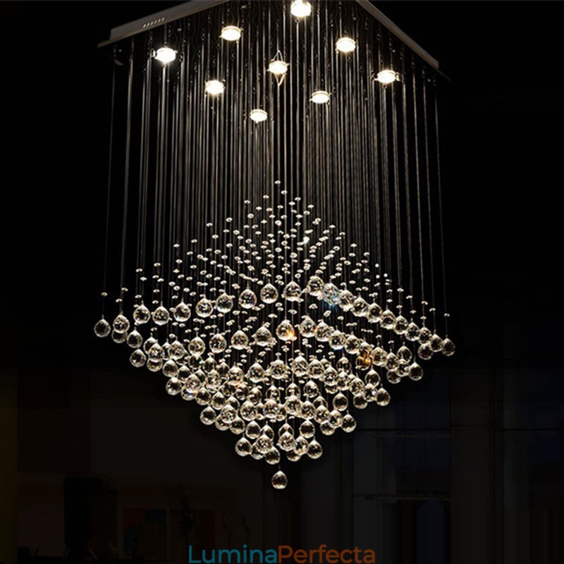 9 Lumini Modern K9 Crystal Plafon pandantiv Candelabru de interior Iluminat Lămpi Corpuri