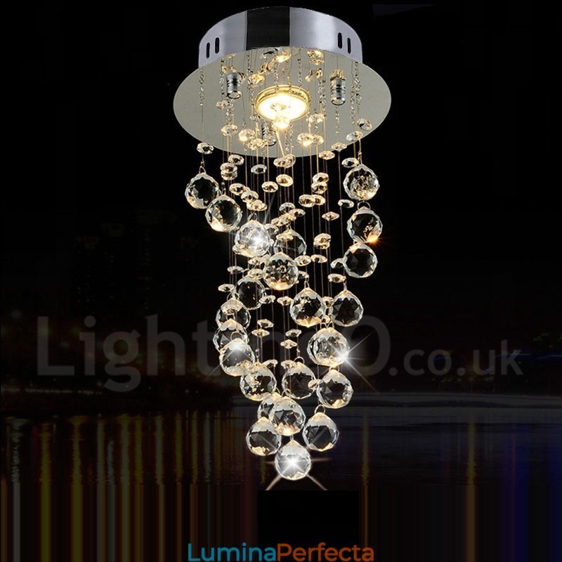 1 Lumină Modernă K9 Crystal Plafon Pendant Lampă Interioară Iluminat Lămpi Corpuri