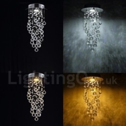 1 Lumină Modernă K9 Crystal Plafon Pendant Lampă Interioară Iluminat Lămpi Corpuri
