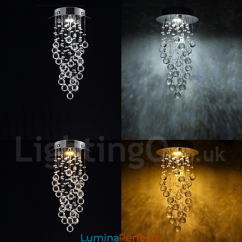 1 Lumină Modernă K9 Crystal Plafon Pendant Lampă Interioară Iluminat Lămpi Corpuri