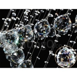 1 Lumină Modernă K9 Crystal Plafon Pendant Lampă Interioară Iluminat Lămpi Corpuri