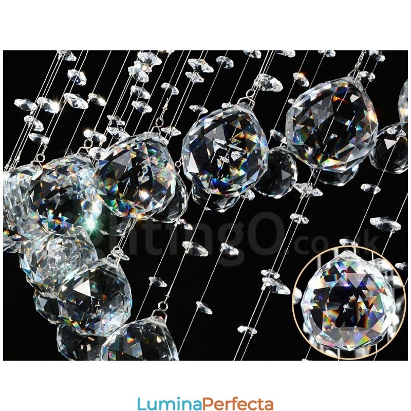 1 Lumină Modernă K9 Crystal Plafon Pendant Lampă Interioară Iluminat Lămpi Corpuri