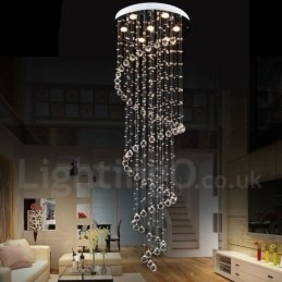 7 Lumini Modern K9 Crystal Plafon suspendat Candelabru de interior Iluminat Lămpi Corpuri