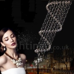7 Lumini Modern K9 Crystal Plafon suspendat Candelabru de interior Iluminat Lămpi Corpuri