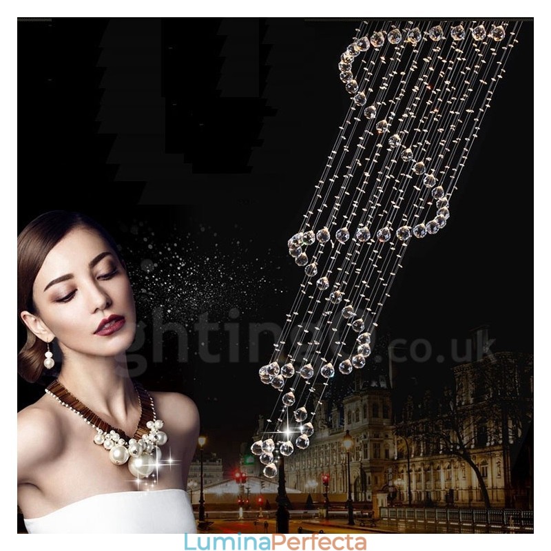 7 Lumini Modern K9 Crystal Plafon suspendat Candelabru de interior Iluminat Lămpi Corpuri