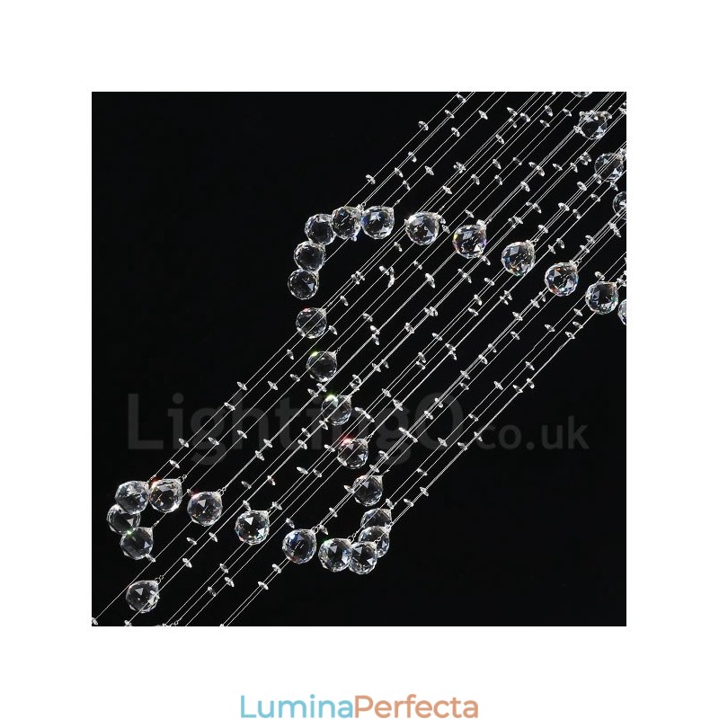 7 Lumini Modern K9 Crystal Plafon suspendat Candelabru de interior Iluminat Lămpi Corpuri