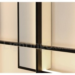 Plafoniera modernă, contemporană, cu pictură din aluminiu, Lampă de perete cu montare încasată, cu dimmer cu telecomandă pentru camera de zi, dormitor