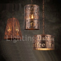 1 Lumină Retro Vintage Pendant Lampă Cafe House Pendant