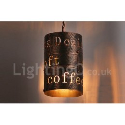 1 Lumină Retro Vintage Pendant Lampă Cafe House Pendant