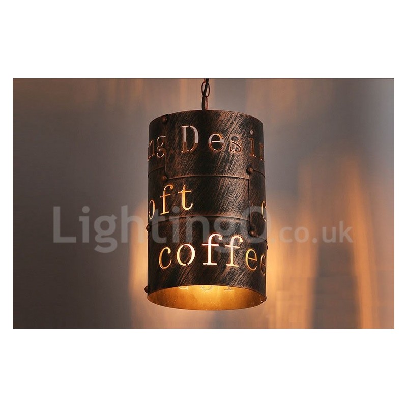 1 Lumină Retro Vintage Pendant Lampă Cafe House Pendant