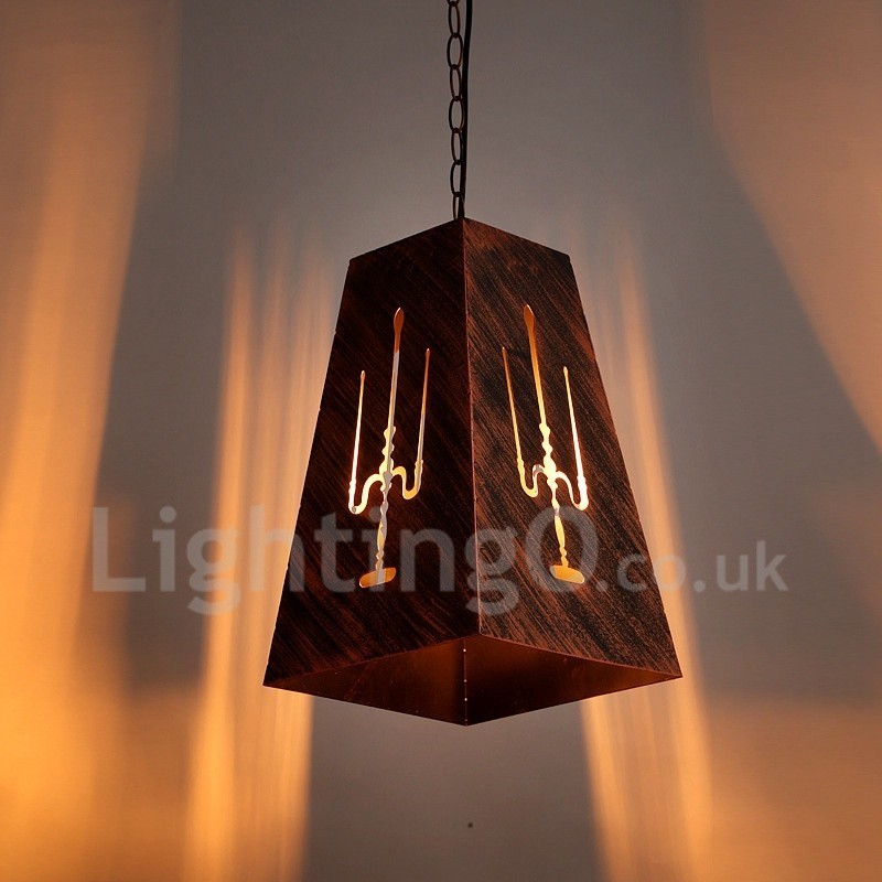 1 Lumină Retro Vintage Pendant Lampă Cafe House Pendant