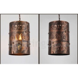 1 Lumină Retro Vintage Pendant Lampă Cafe House Pendant