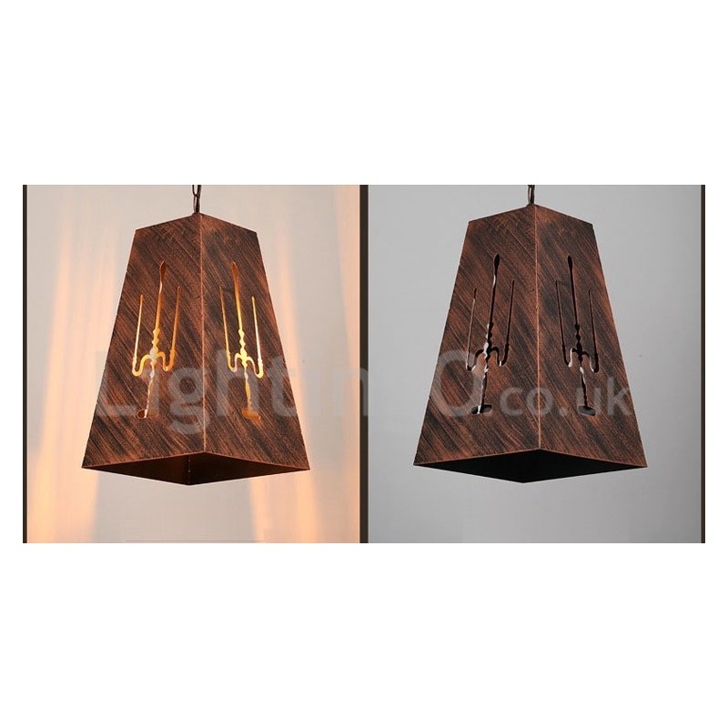 1 Lumină Retro Vintage Pendant Lampă Cafe House Pendant