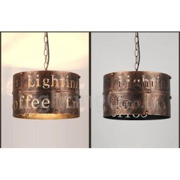 1 Lumină Retro Vintage Pendant Lampă Cafe House Pendant