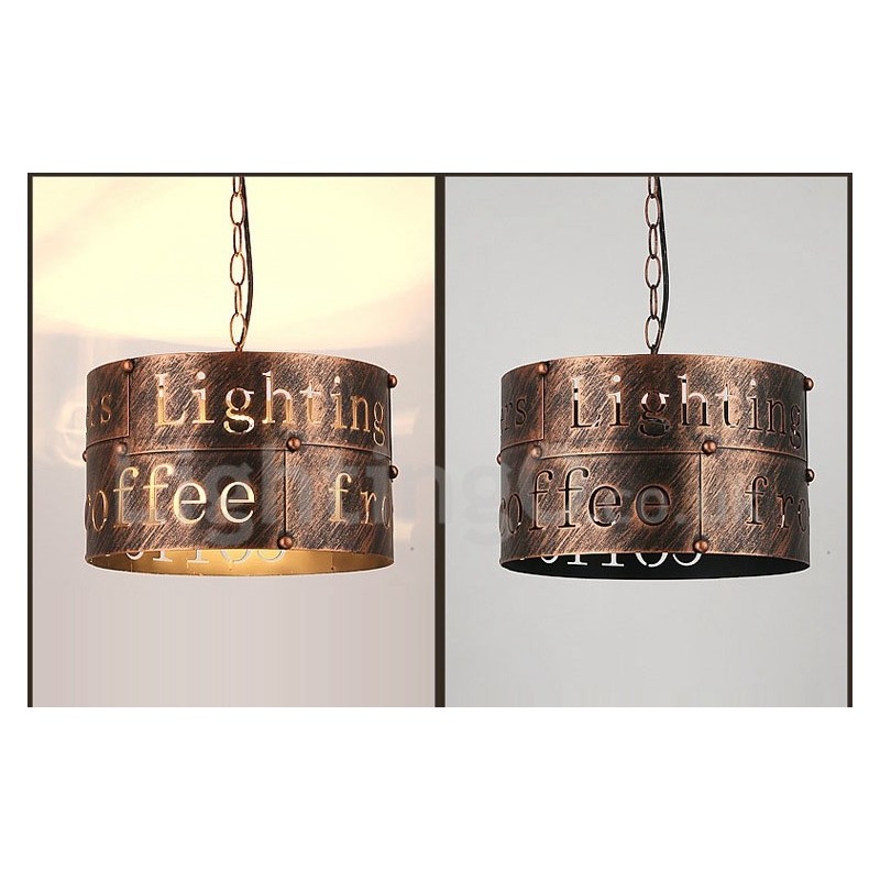 1 Lumină Retro Vintage Pendant Lampă Cafe House Pendant