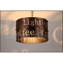 1 Lumină Retro Vintage Pendant Lampă Cafe House Pendant
