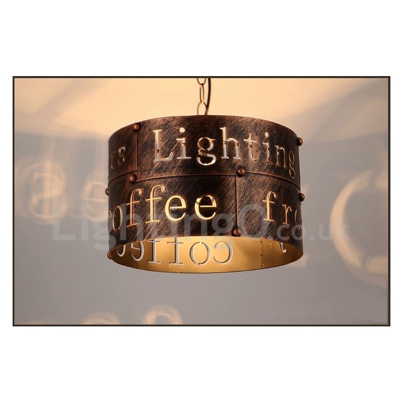 1 Lumină Retro Vintage Pendant Lampă Cafe House Pendant