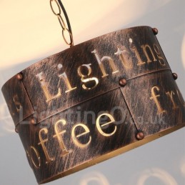 1 Lumină Retro Vintage Pendant Lampă Cafe House Pendant